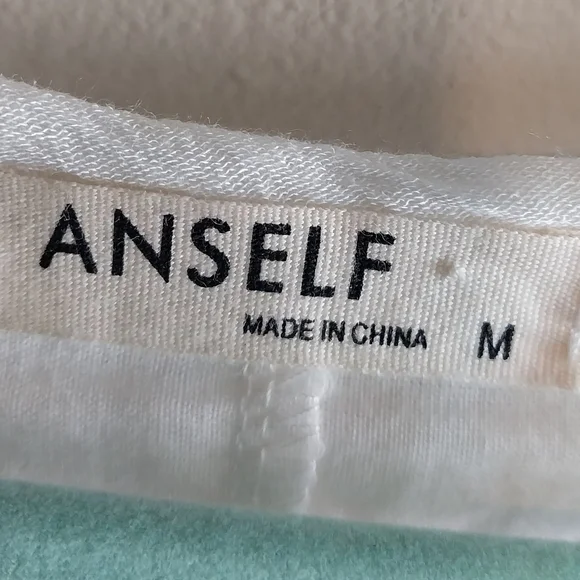 Anself White Gauze Long Sleeve Lagenlook Tiered Maxi Dress - Picture 3 of 9